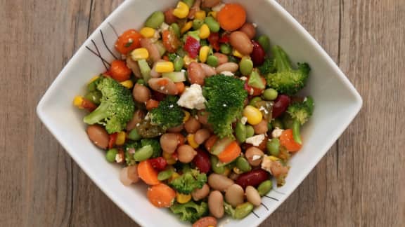 Recette De Salade De Legumineuses A La Mexicaine Foodlavie