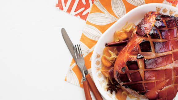 Jambon à Lérable Abricots Et Bière Blanche - 