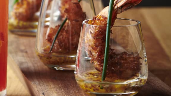 Crevettes Noix De Coco Et Sauce Marmelade Zeste