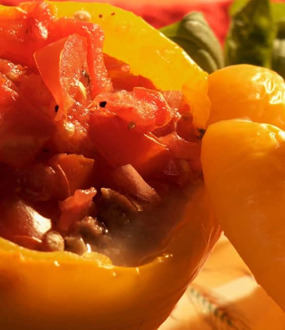 Poivron Farci A La Viande Zeste