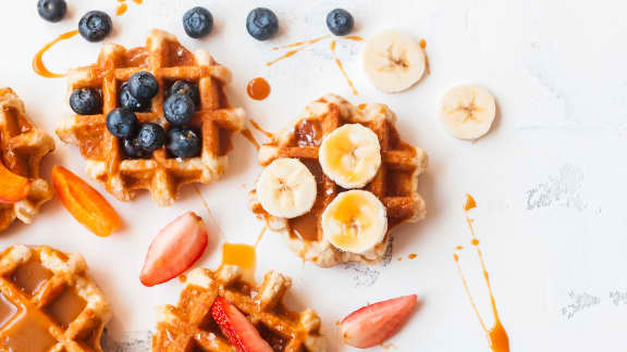 Recette De Mini Gaufres Caramel Sale Zeste