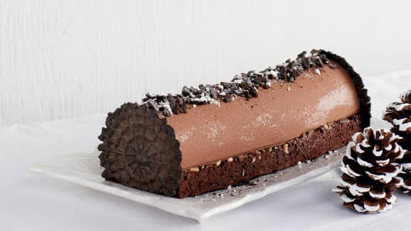 Recette De Buche De Noel A La Mousse Au Chocolat Foodlavie