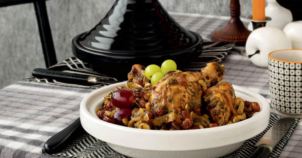Tajine De Poulet Aux Raisins Et A La Cannelle Zeste