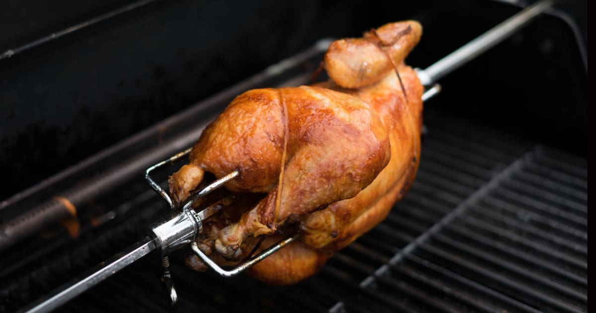 Recette Poulet barbecue sur la rôtissoire et sauce barbecue Glouton