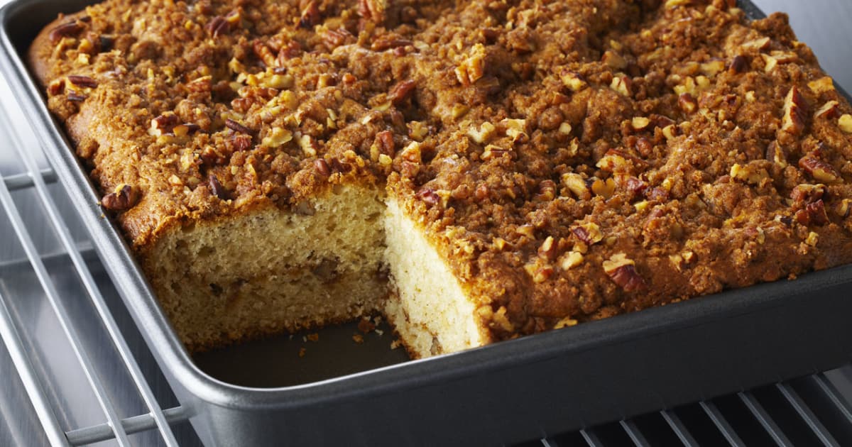 Coffee cake à la crème sûre et aux noix de pécan Glouton