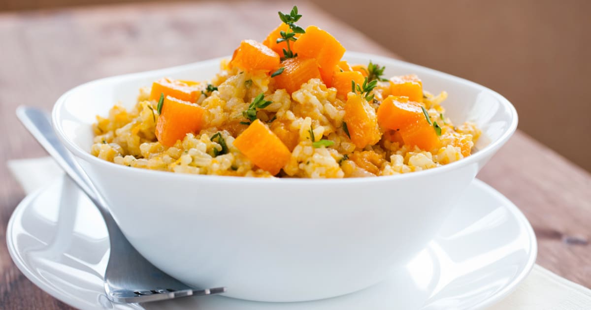 Risotto à la citrouille et au pecorino Glouton