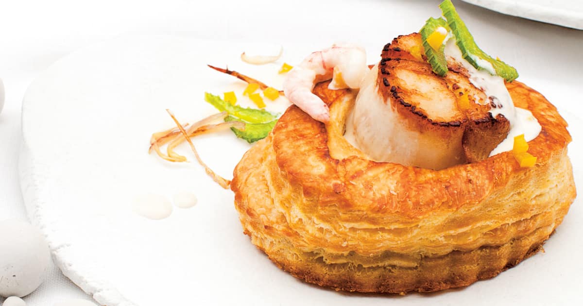 Recette Volauvent aux fruits de mer et aux racines de céleri sauvage Glouton