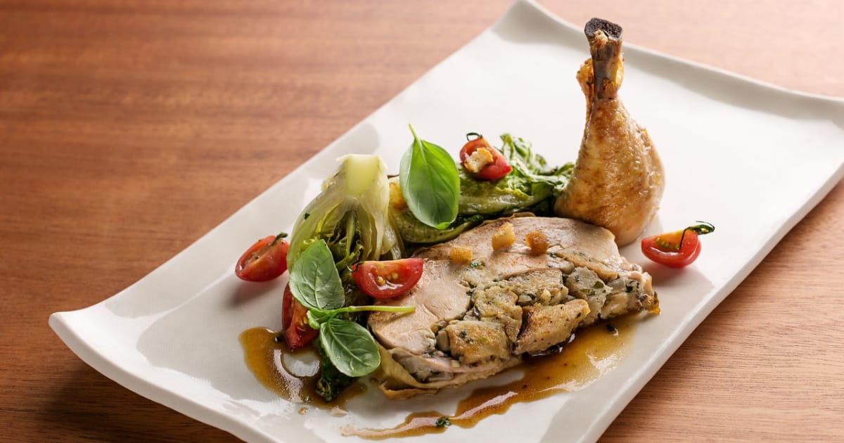 Recette Poulet de grain farci et rôti, et son jus au naturel Glouton