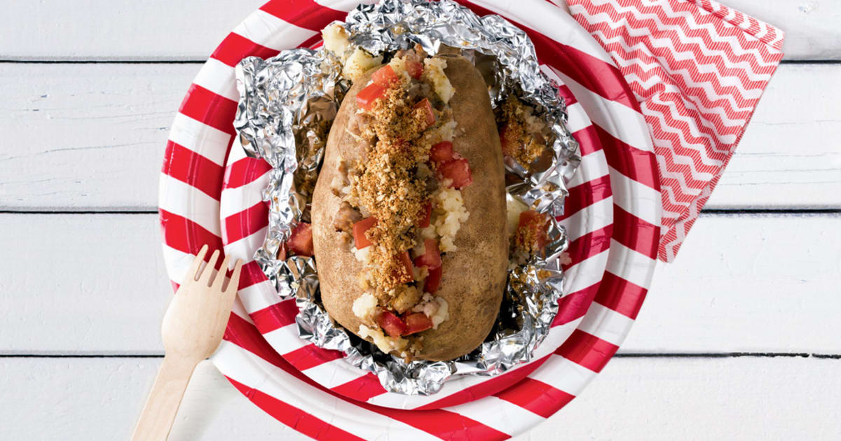 Recette: Pommes de terre à la chair de saucisse et aux tomates fraîches