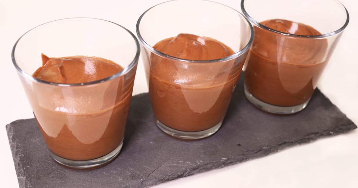 Mousse au chocolat sans oeufs - Glouton