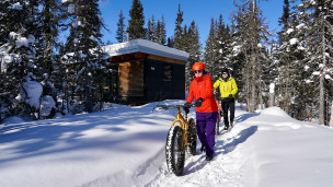 Séjour fatbike et chalet : aventure surdimensionnée dans les monts Valin