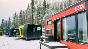 Coolbox : des chalets-conteneurs près des pistes de ski de Val Saint-Côme