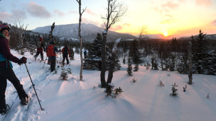Ski hors-piste : Skier l'or blanc dans la réserve de Matane