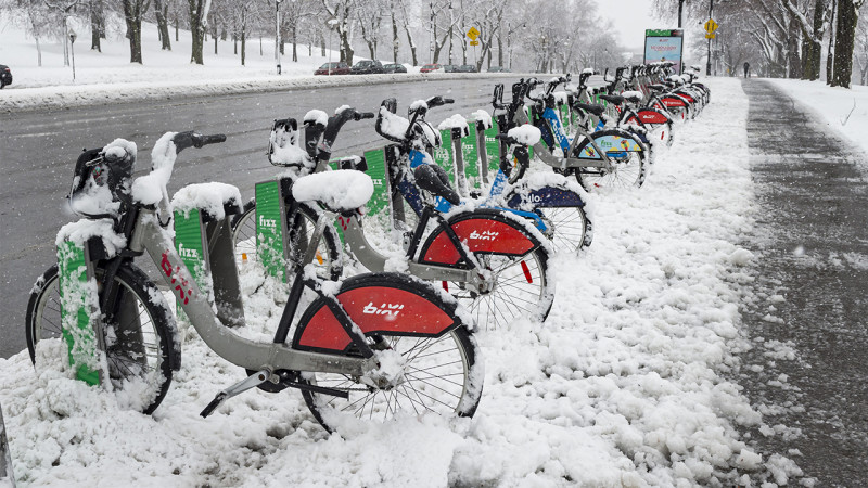 Des vélos BIXI cet hiver à Montréal | Espaces