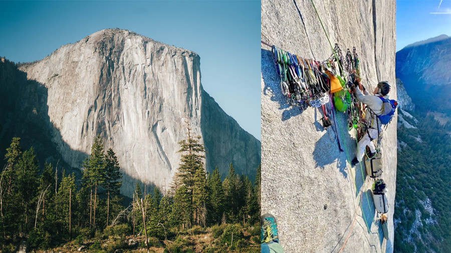 François-Guy Thivierge au sommet de El Capitan à Yosemite