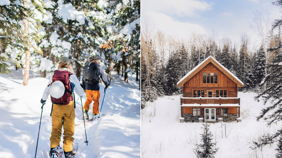 Un chalet parfait pour les séjours en forêt à louer près de Saint-Donat