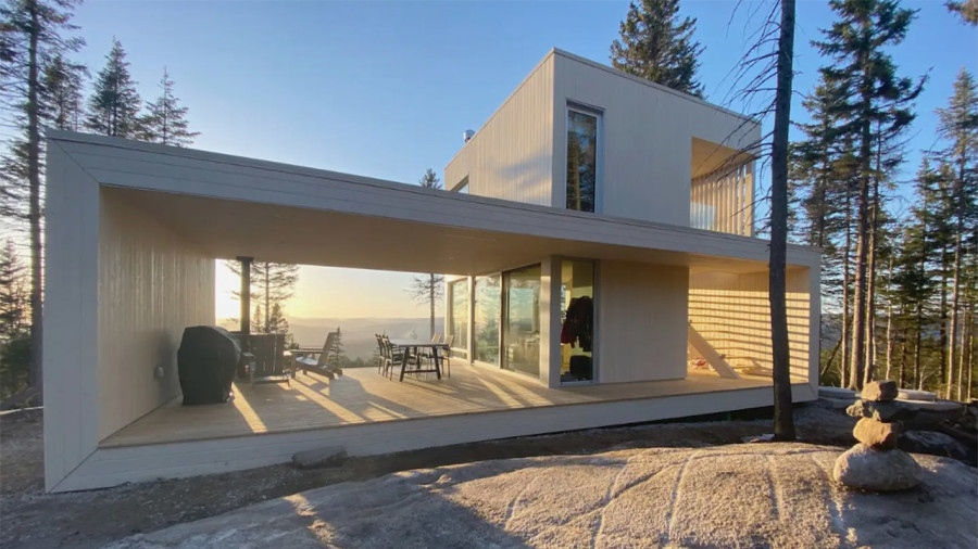 Mini-chalet avec vues exceptionnelles à louer près de Québec