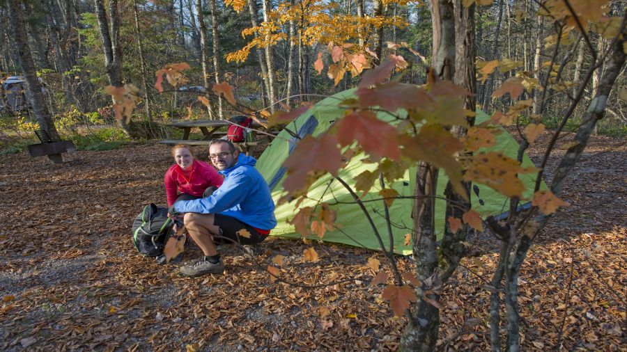  Camping coloré : Parc national de la Jacques-Cartier (Québec)