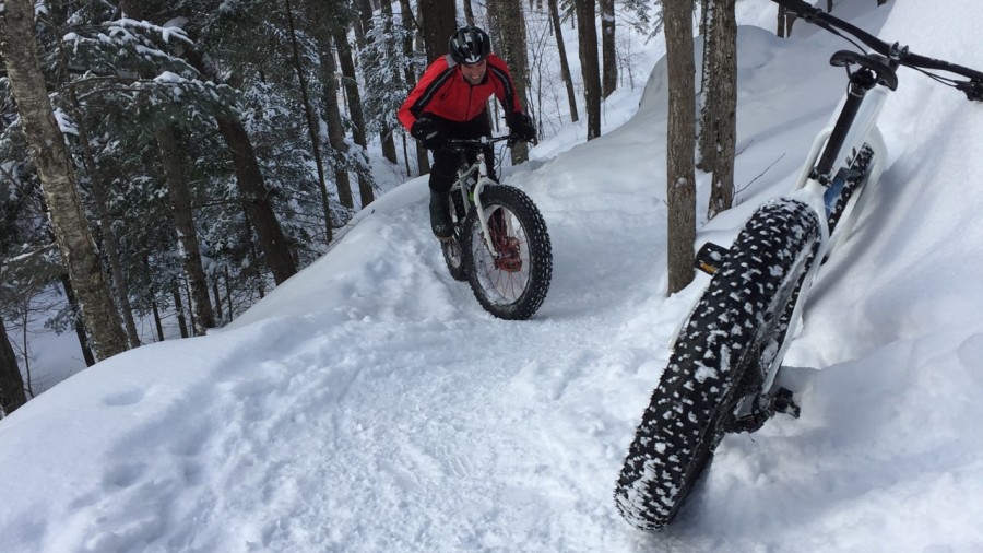 Fatbike : Efforts et réconforts au mont Orford