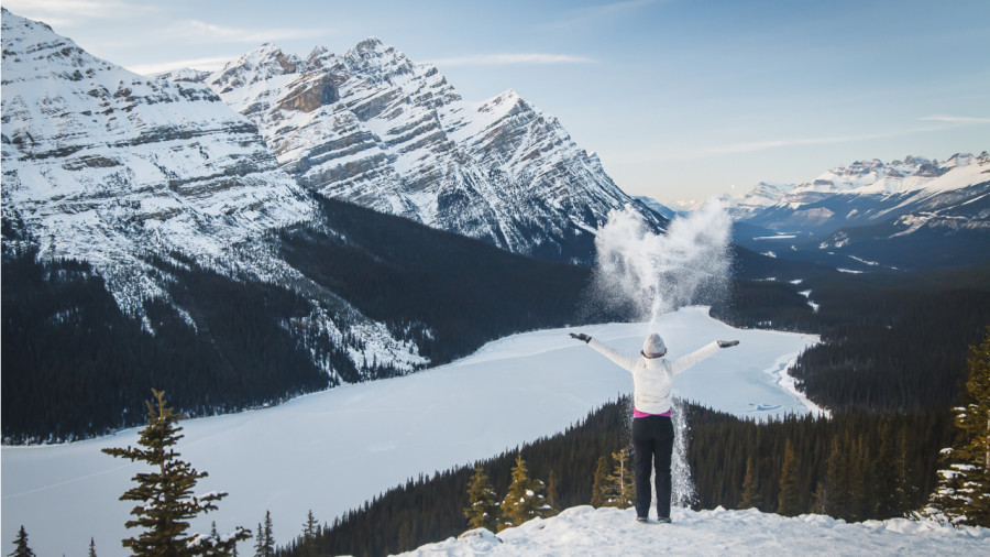 Les parcs nationaux du Canada en hiver