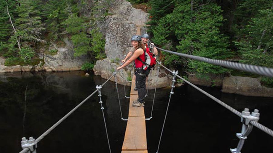 Vias ferratas : Le parc du Mont-Tremblant