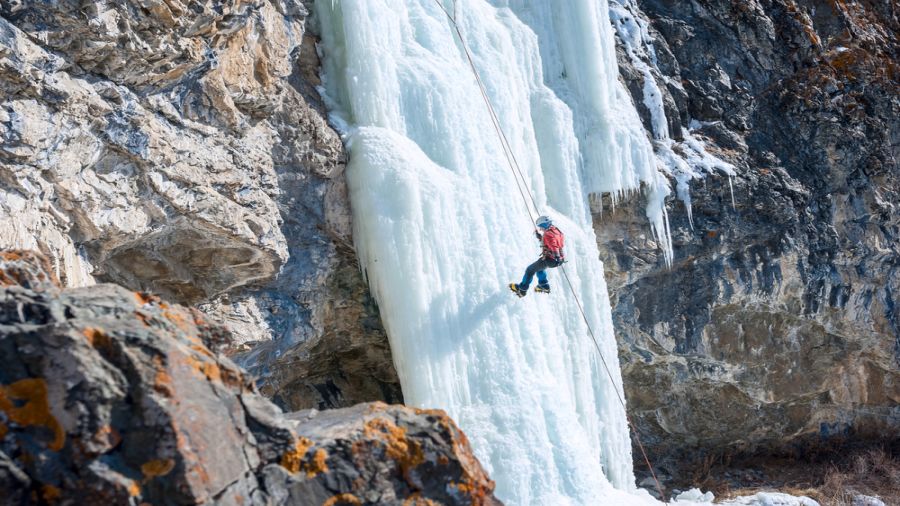 Un hiver actif : Escalade de glace