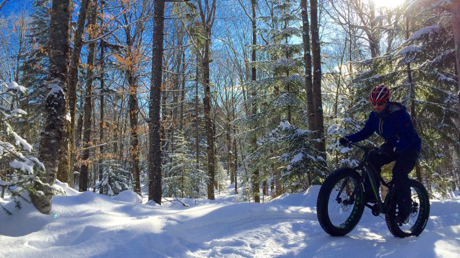 Fatbike au sacro-saint mont Sainte Anne