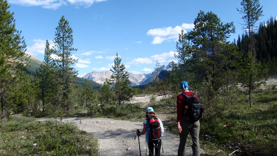 Trekking en culottes courtes