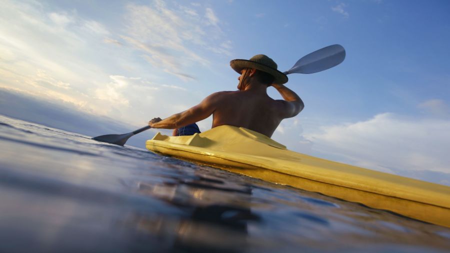 Kayak de mer sur la côte de Charlevoix