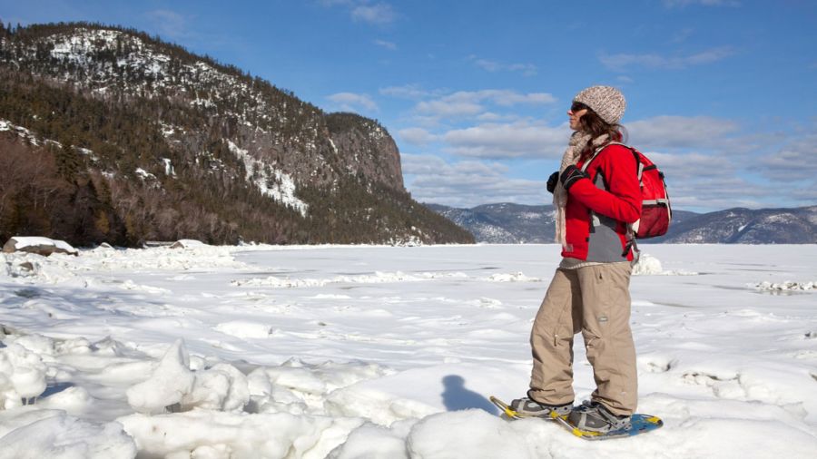 Longue randonnée hivernale au parc national du Fjord-du-Saguenay