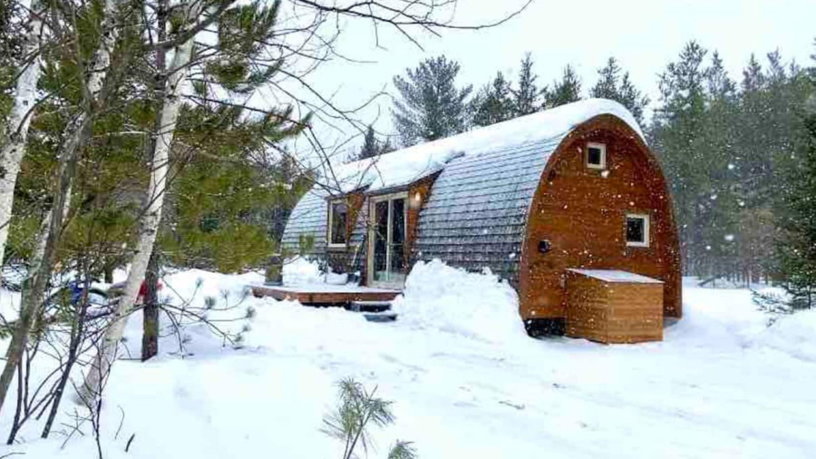 Un « pod » format XXL à louer en Mauricie