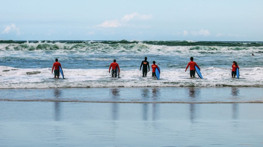 Surf à Cape May, New Jersey