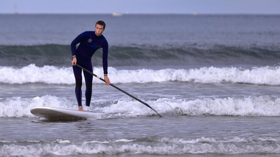 Surf à  Narragansett Town Beach, Rhode Island