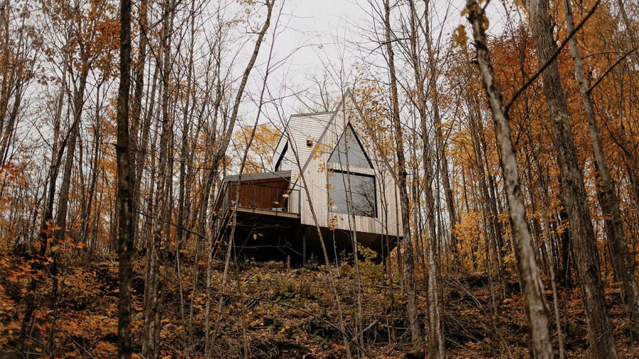 3 beaux chalets sous les arbres à louer en Mauricie