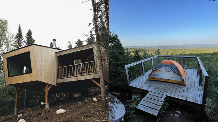 Glamping et camping sauvage chez Territoire Charlevoix