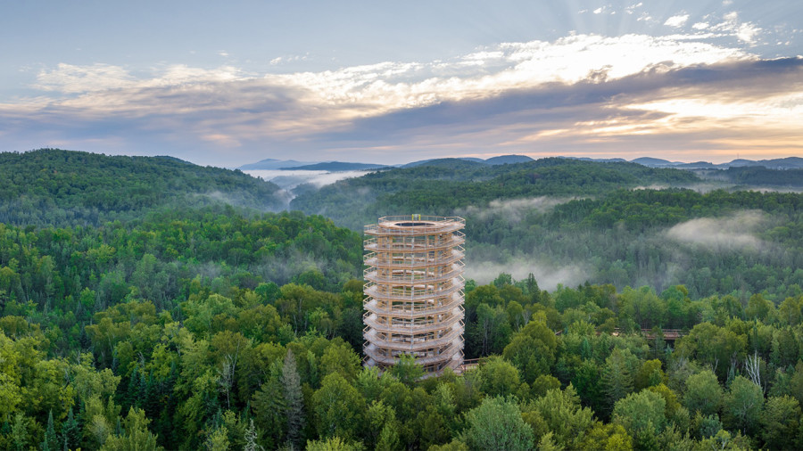 Un sentier aérien et une tour de 12 étages pour observer la forêt des Laurentides