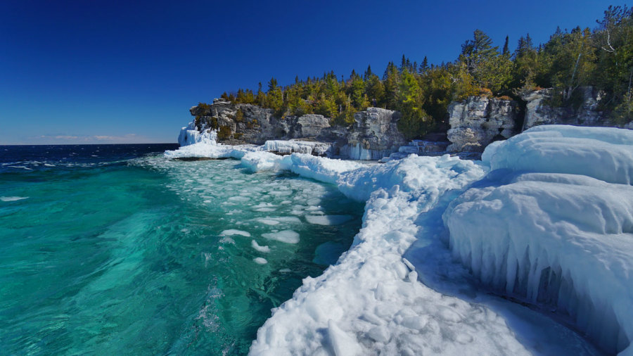 La baie Georgienne en hiver : pays des merveilles de glace