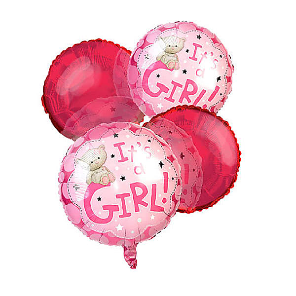 &quot;It&#x27;s a Girl&quot; Balloon Bouquet (4)