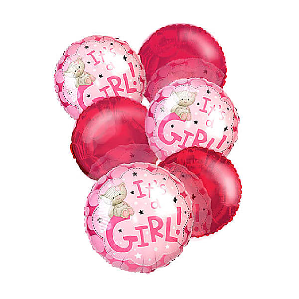 &quot;It&#x27;s a Girl&quot; Balloon Bouquet (6)