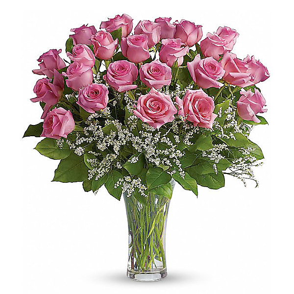 Two Dozen Long Stemmed Pink Roses