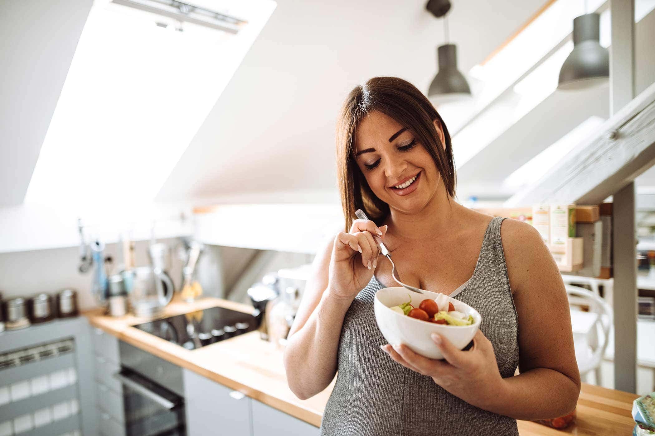 woman eating