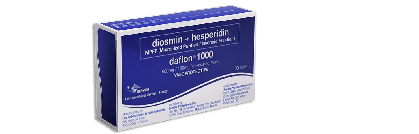 3X DAFLON 1000mg 30's Treatment of Hemorrhoids and Varicose Veins