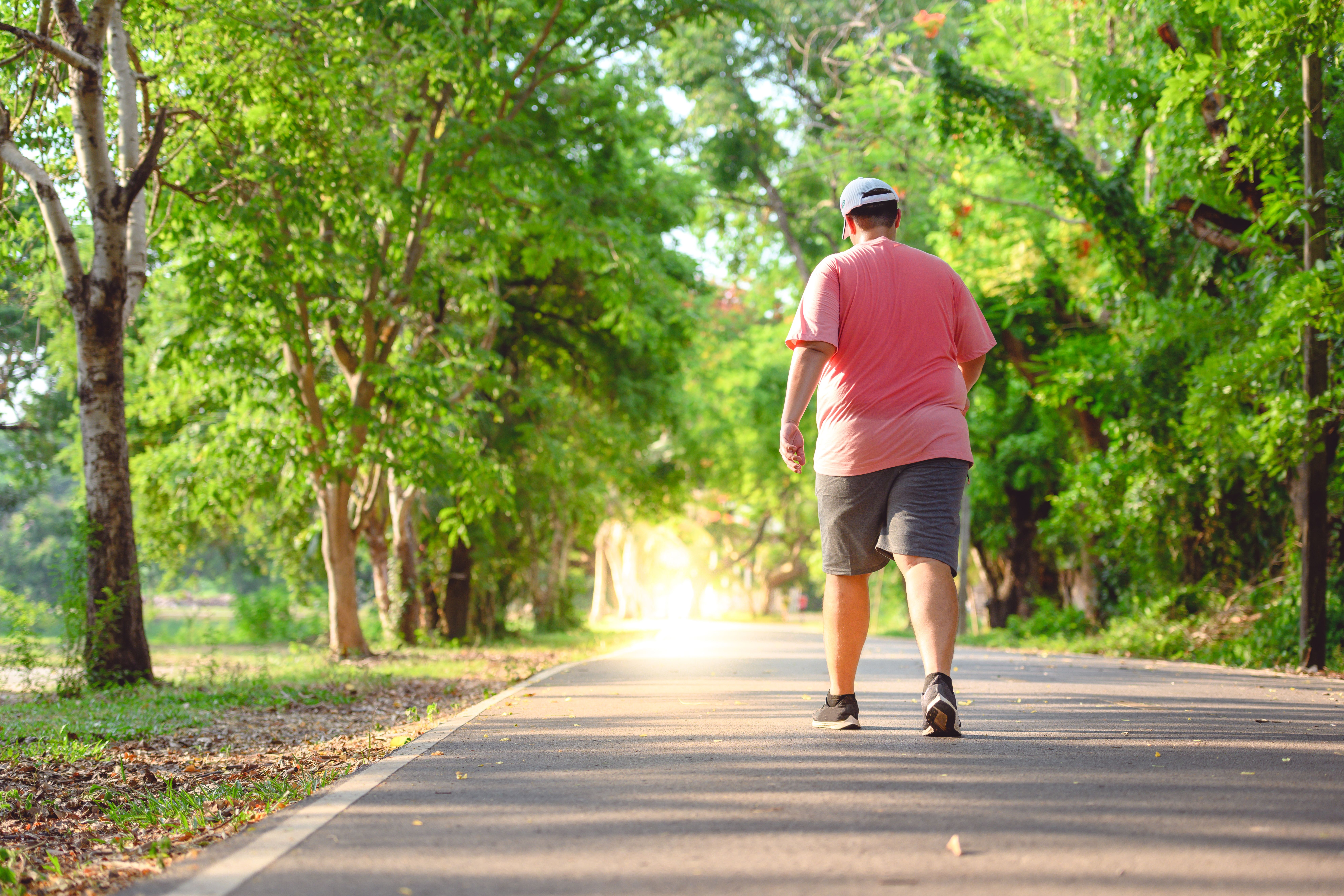 walking and weight management effect on legs