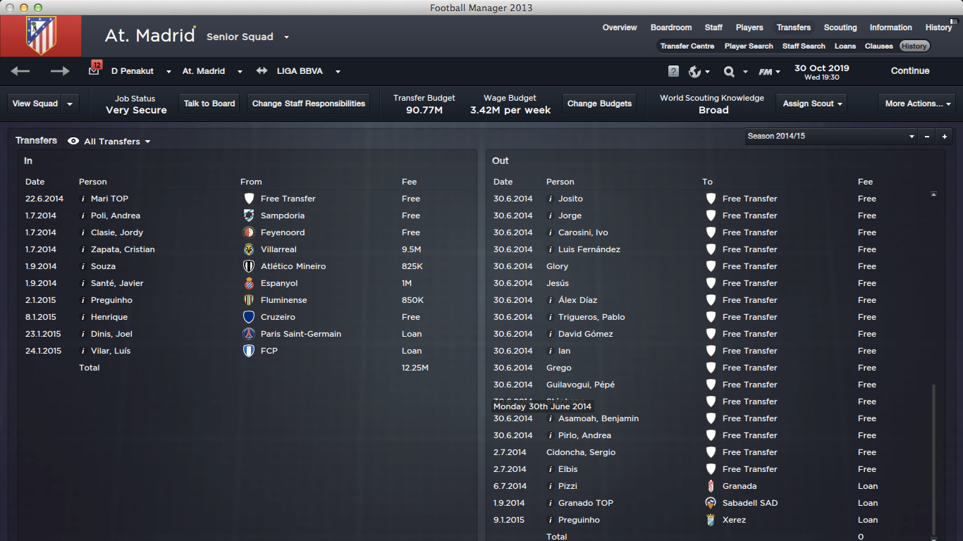Transfer 14/15