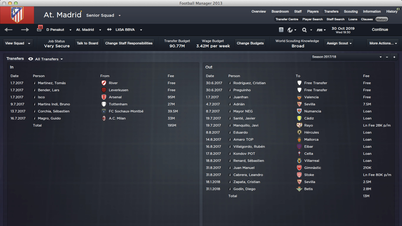 Transfer 17/18