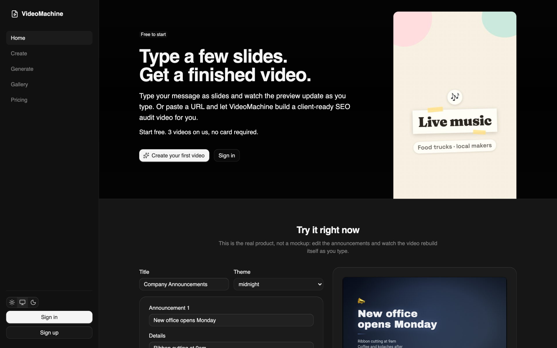 Video Machine