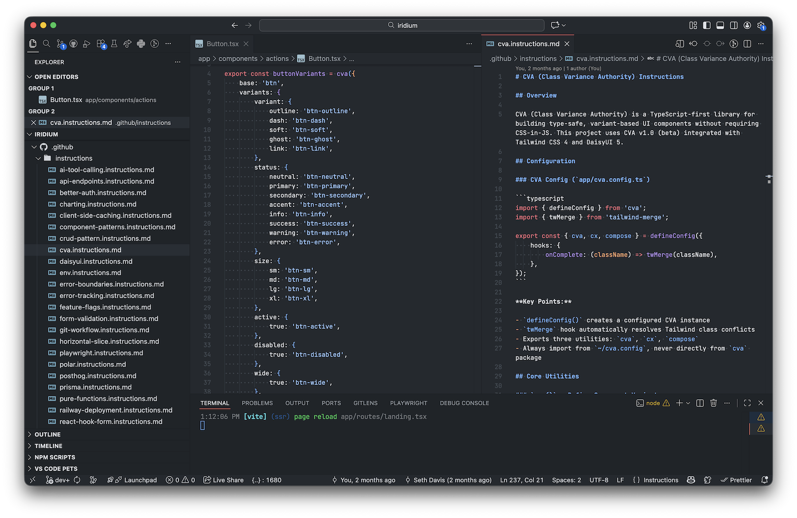 Iridium documentation and instruction files