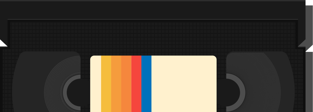 Retro tape illustration