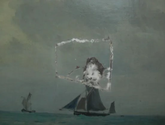 After Lining showing the supported damage with filler.