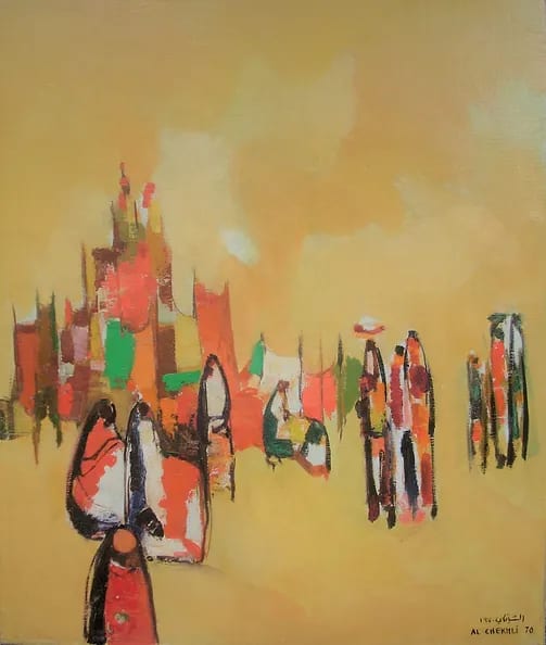 the Restored painting after retouching